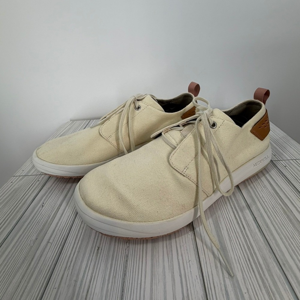 Merrell Gridway Canvas Vibram Sole Lace Up Casual Sneakers Women's Size 10 - Picture 2 of 9